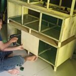 Membuat kandang ayam BERATAP SEDERHANA | Simple chicken cage - YouTube